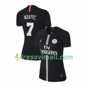 Paris Saint-Germain Mbappe 7 Jodan Crno Ženska Treći Nogometni Dresovi 2018-2019